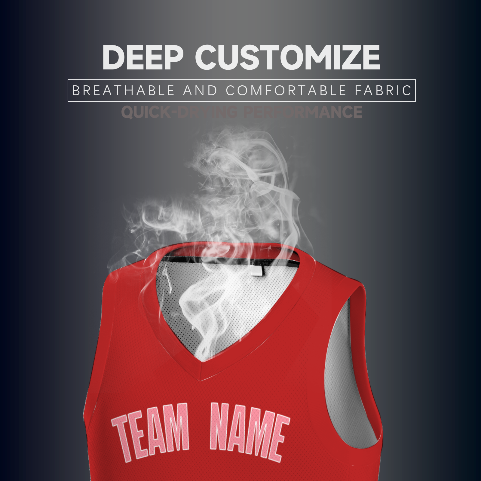 Custom Red Black-White Two Tone Authentic V-Neck Basketball Jersey