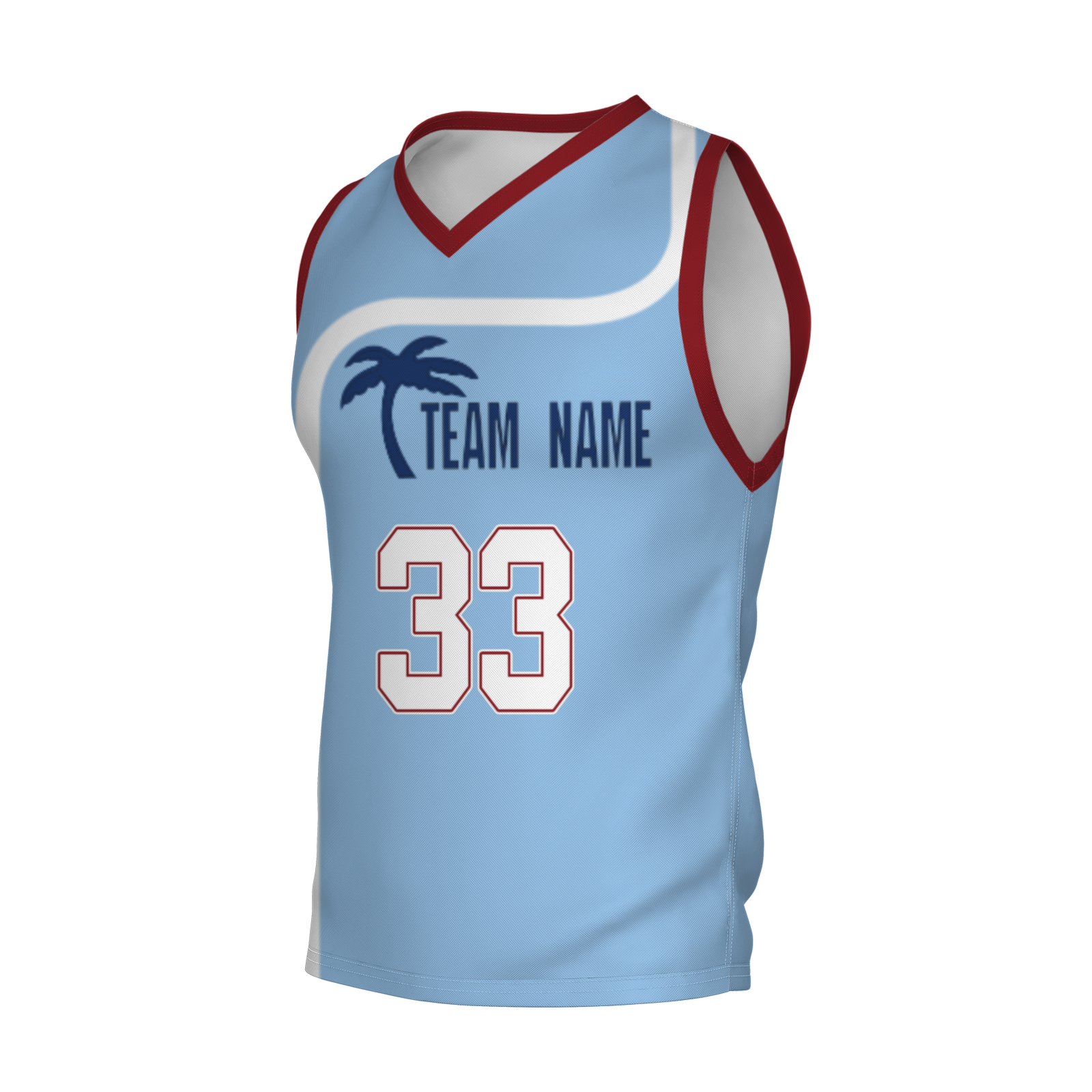 Custom Turquoise White Orange Authentic Coconut Tree Basketball Jersey