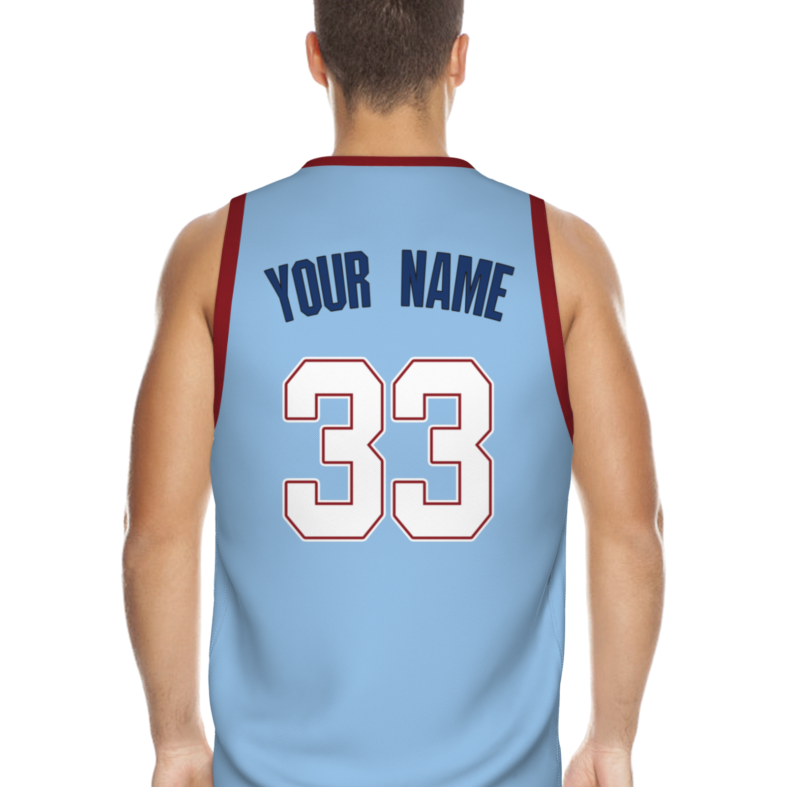 Custom Turquoise White Orange Authentic Coconut Tree Basketball Jersey