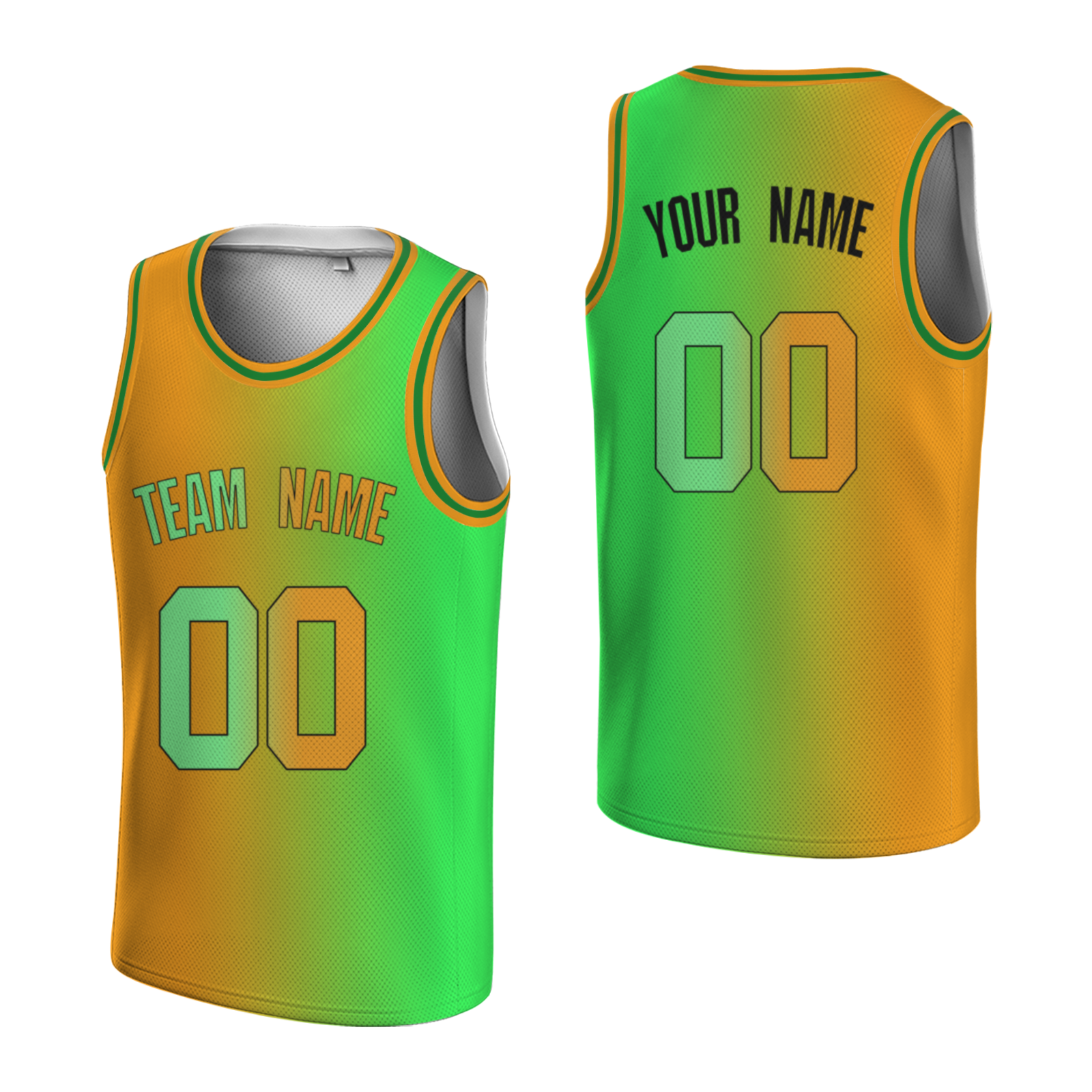 Custom Yellow-Blueviolet Black Authentic Split Fashion Round Neck Basketball Jersey