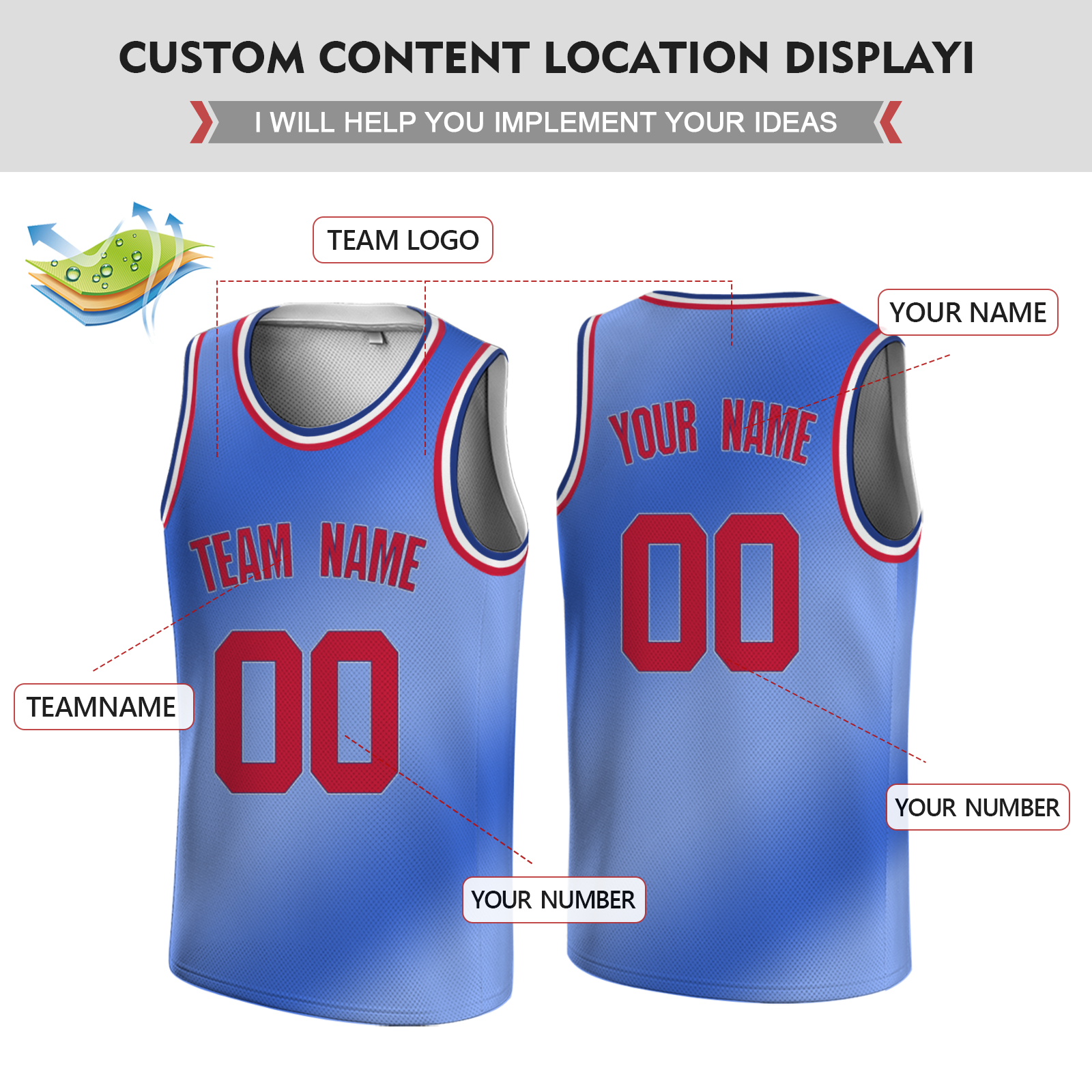 Custom Yellow-Blueviolet Black Authentic Split Fashion Round Neck Basketball Jersey