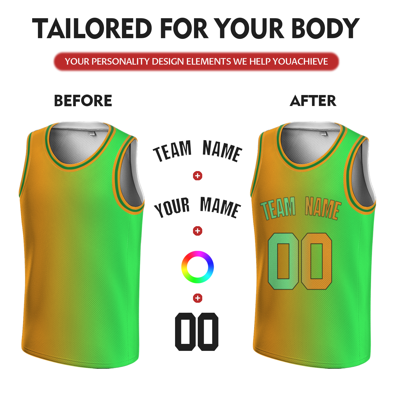 Custom Yellow-Blueviolet Black Authentic Split Fashion Round Neck Basketball Jersey