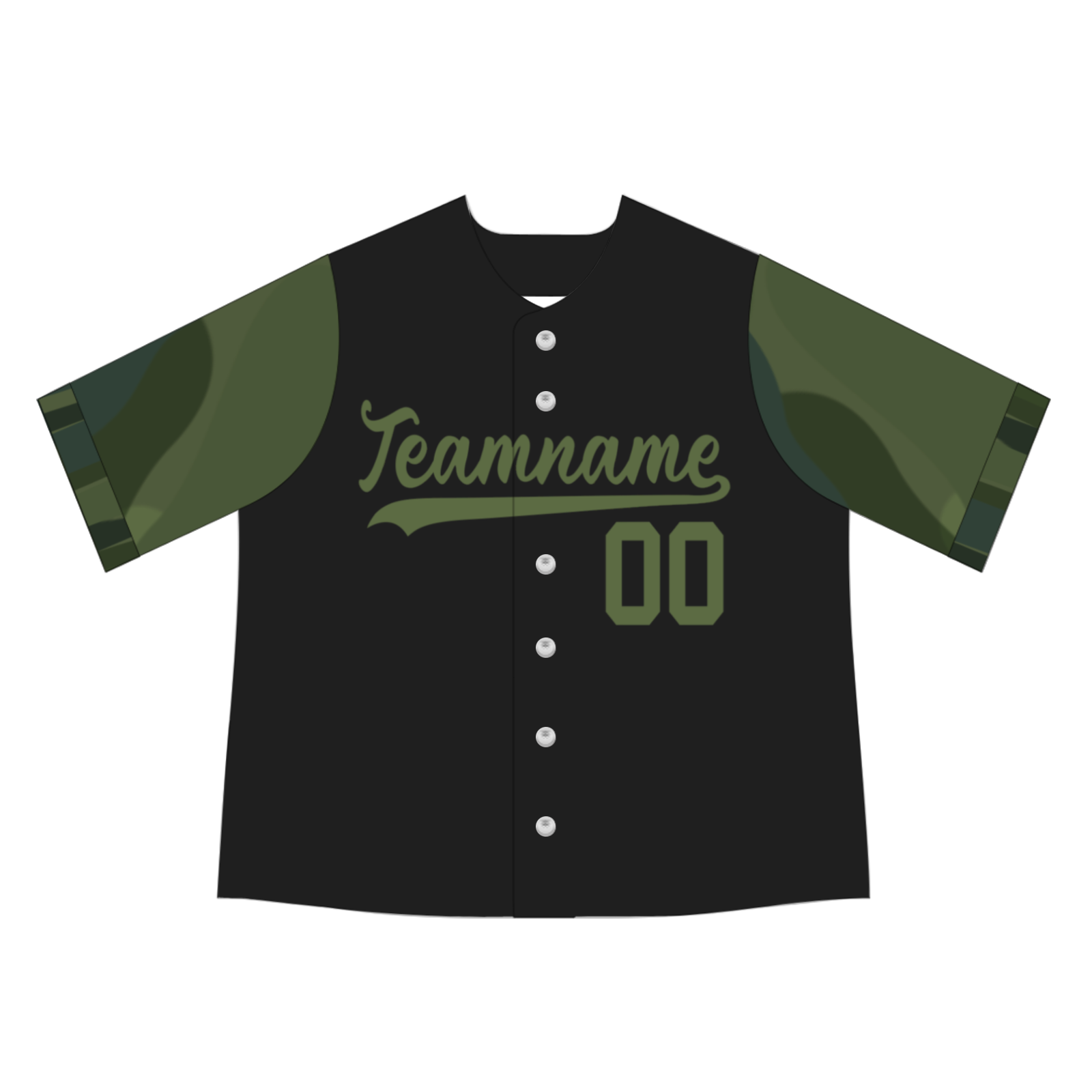 Custom Black Green Two Tone Authentic Baseball Jersey