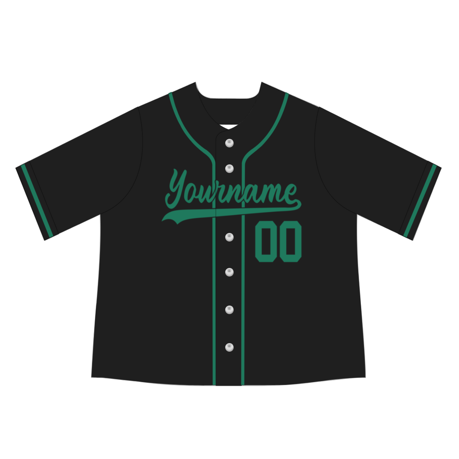 Custom Black Kelly Green-Black Authentic Mexican Flag Fashion Baseball Jersey