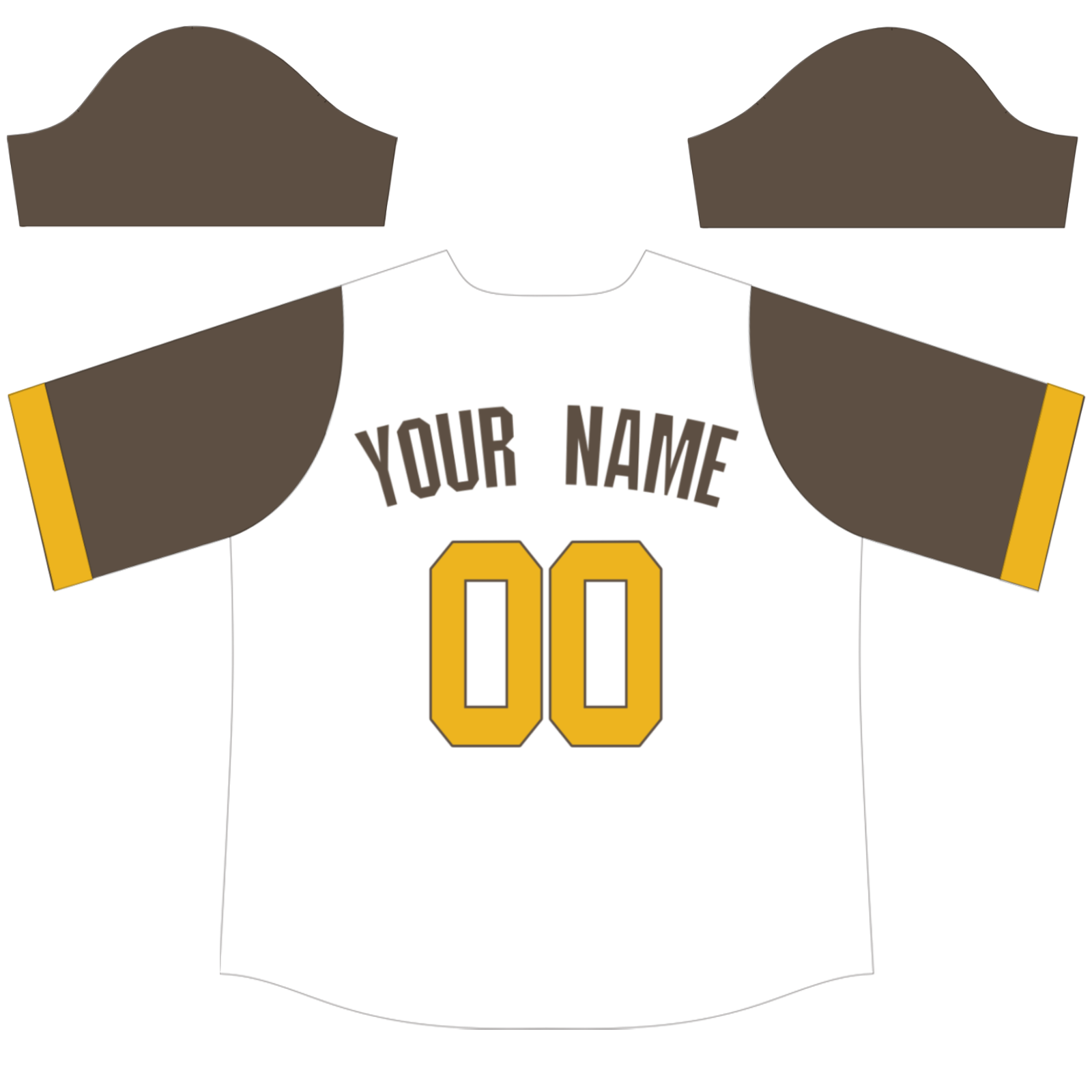 Custom White Yellow-Black Authentic Baseball Jersey