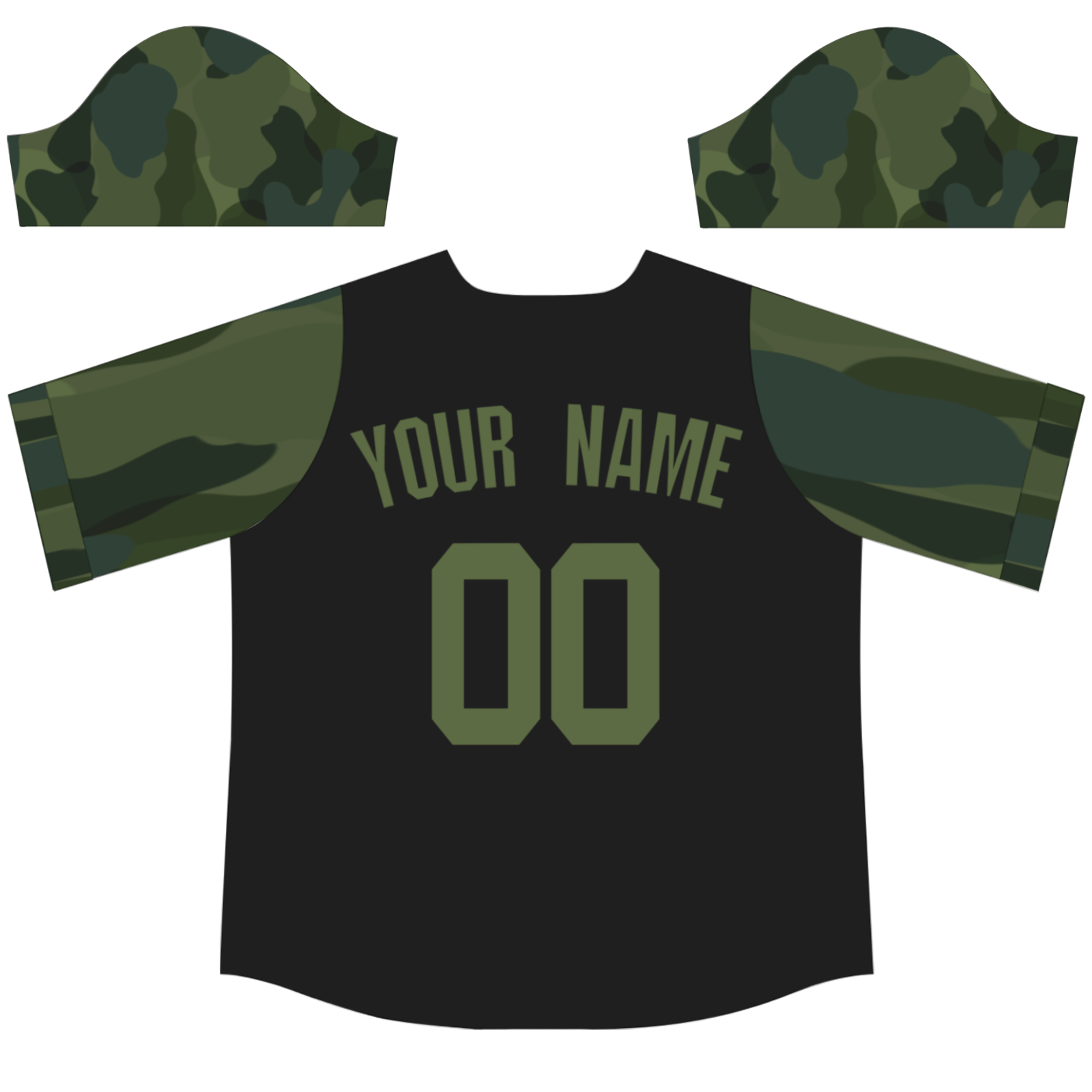 Custom Black Green Two Tone Authentic Baseball Jersey