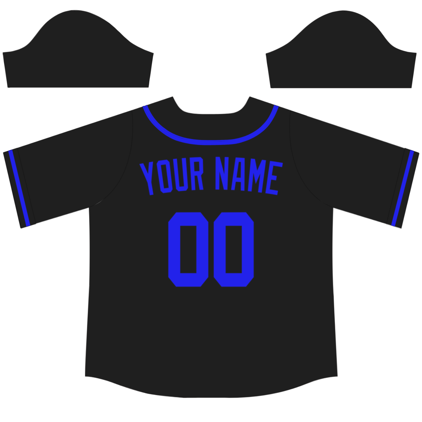 Custom Black Navy Blue-Black Authentic Baseball Jersey