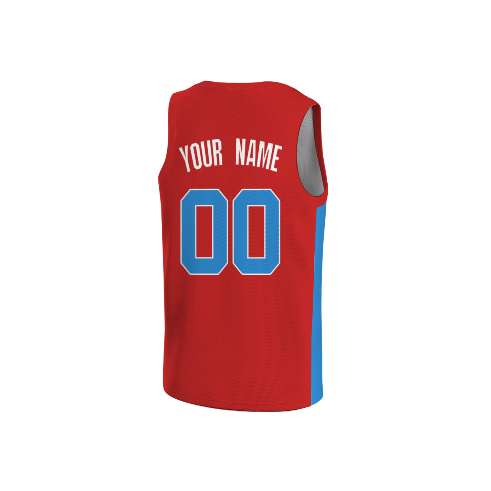 Custom Red Black-White Two Tone Authentic V-Neck Basketball Jersey