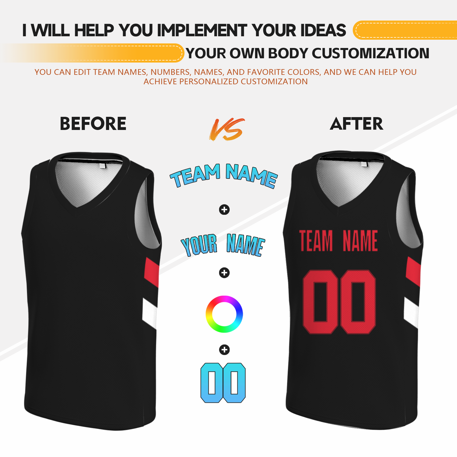 Custom Black Red-Black Authentic V-Neck Basketball Jersey