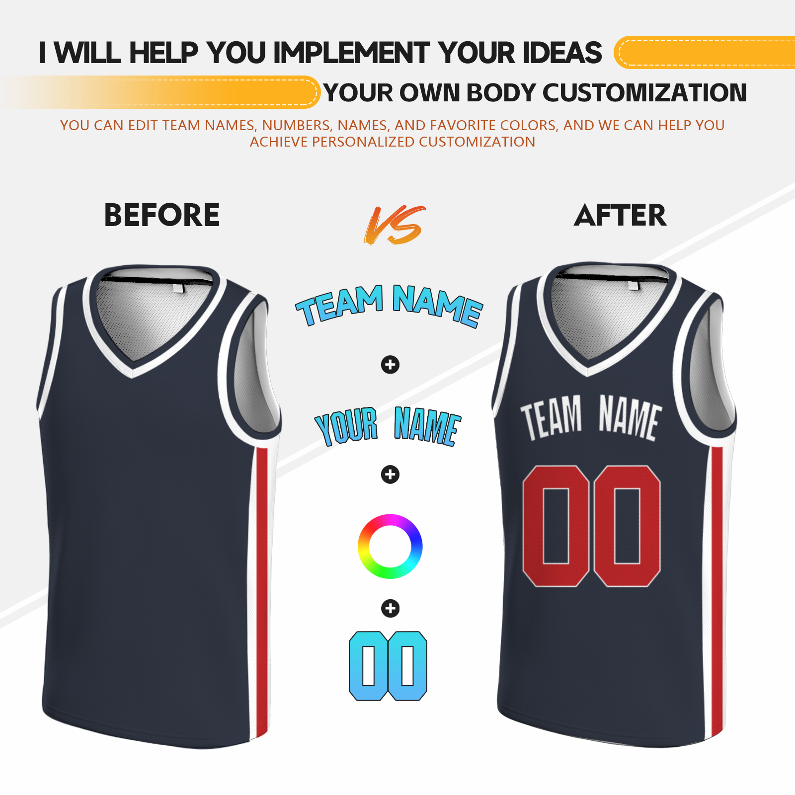 Custom Black Red-White Two Tone V-Neck Basketball Jersey