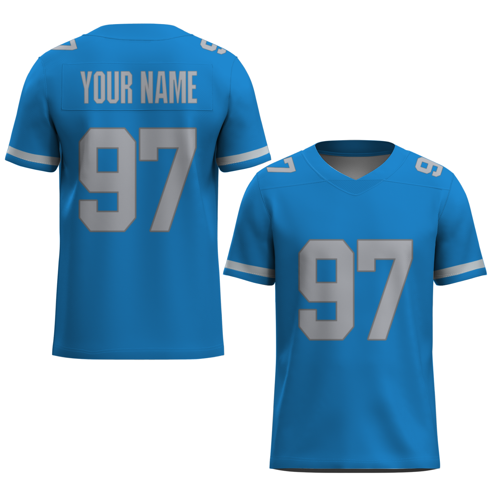 Custom Red White-Orange Authentic Football Jersey