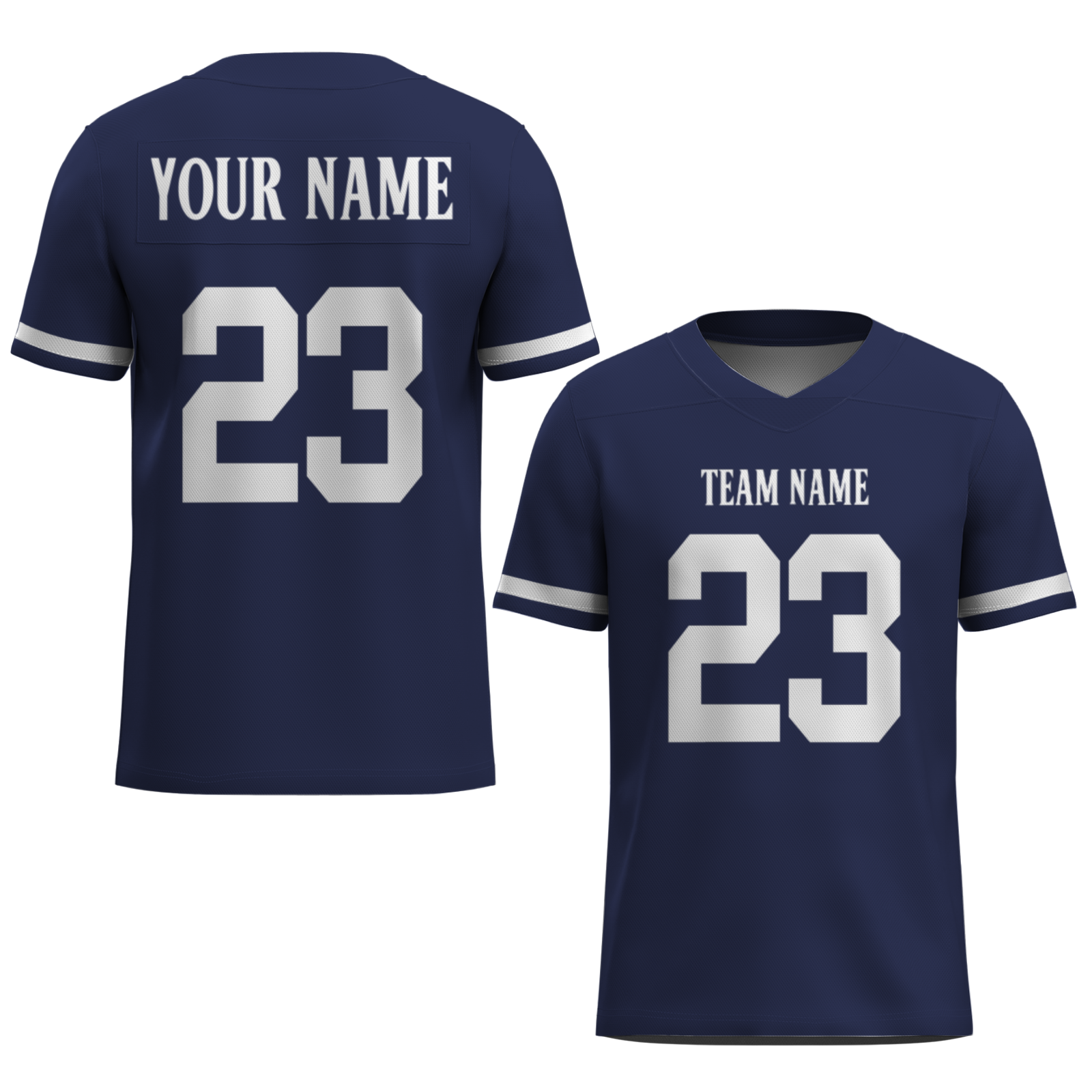 Custom  Dark Gray Blue-White Mesh Authentic Football Jersey