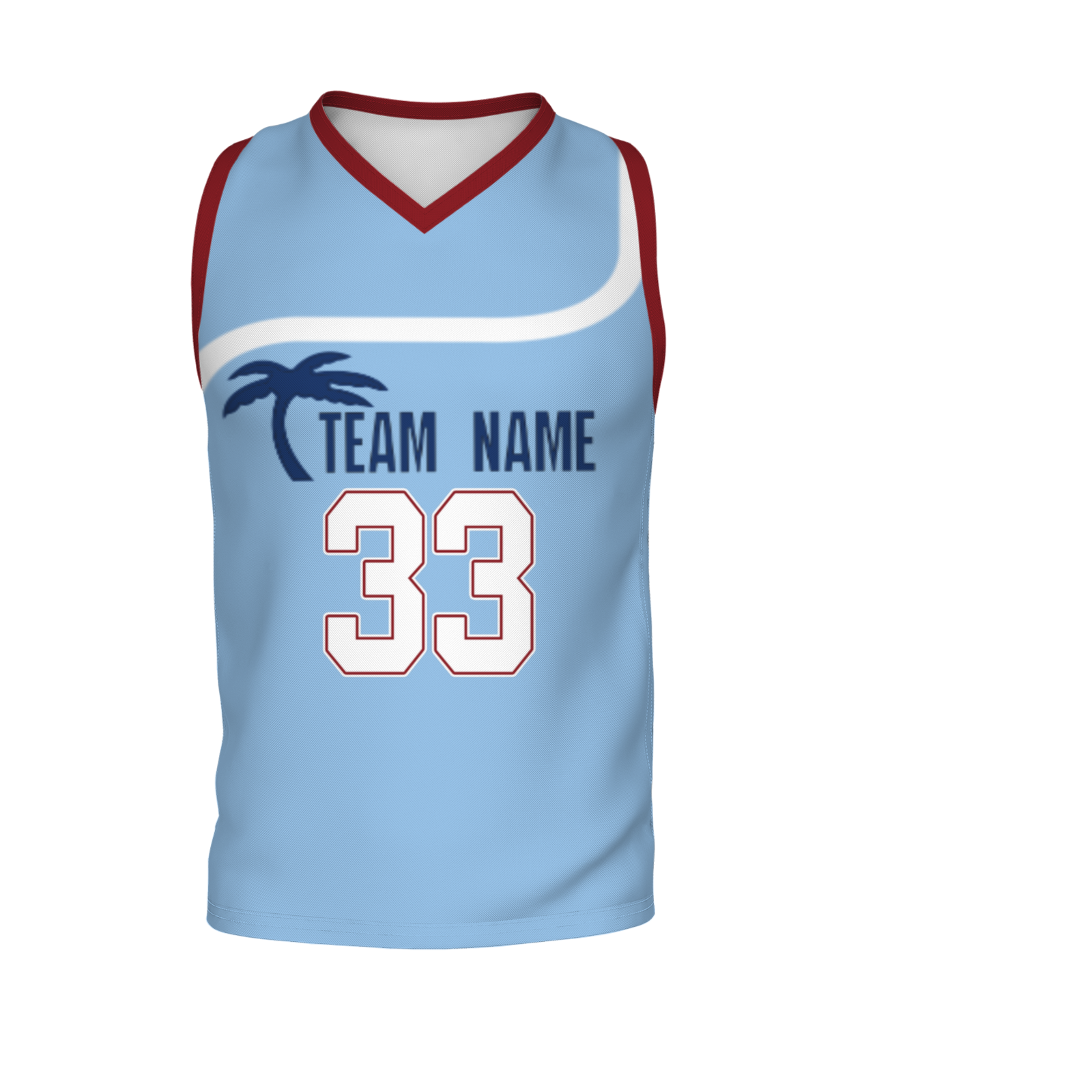 Custom Turquoise White Orange Authentic Coconut Tree Basketball Jersey