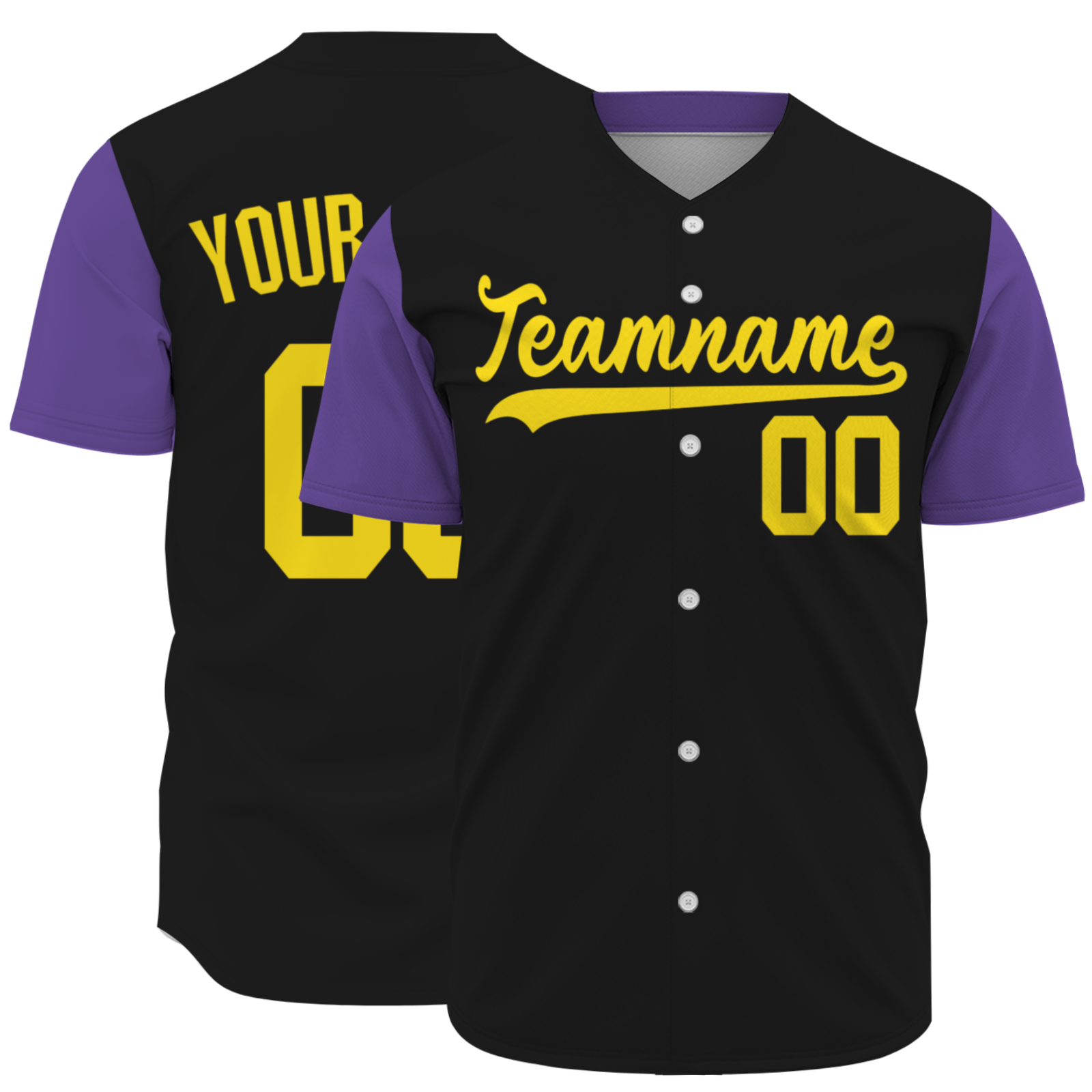 Custom Black Green Two Tone Authentic Baseball Jersey