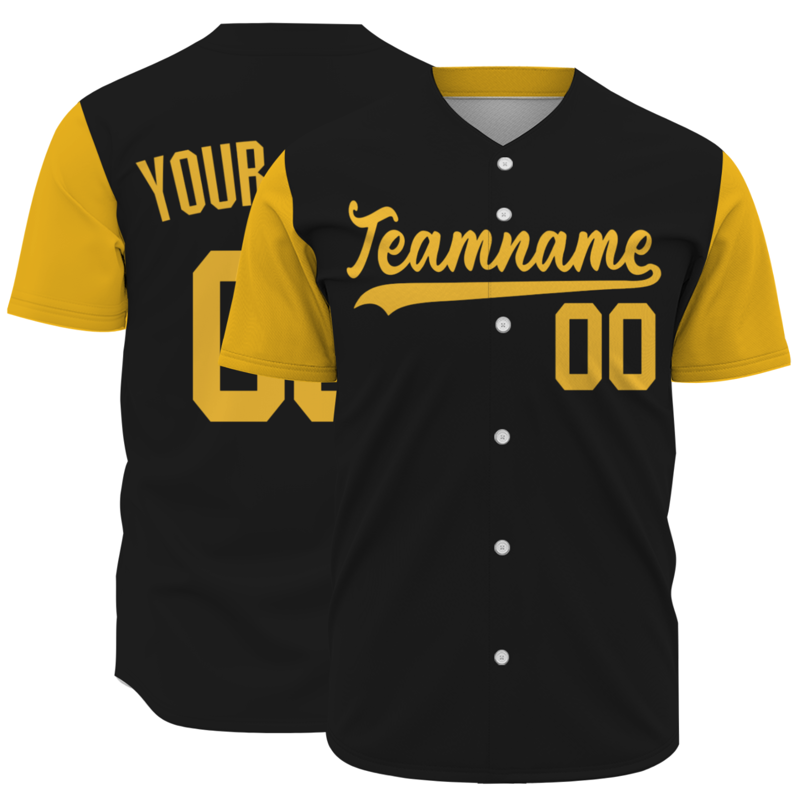 Custom Black Green Two Tone Authentic Baseball Jersey