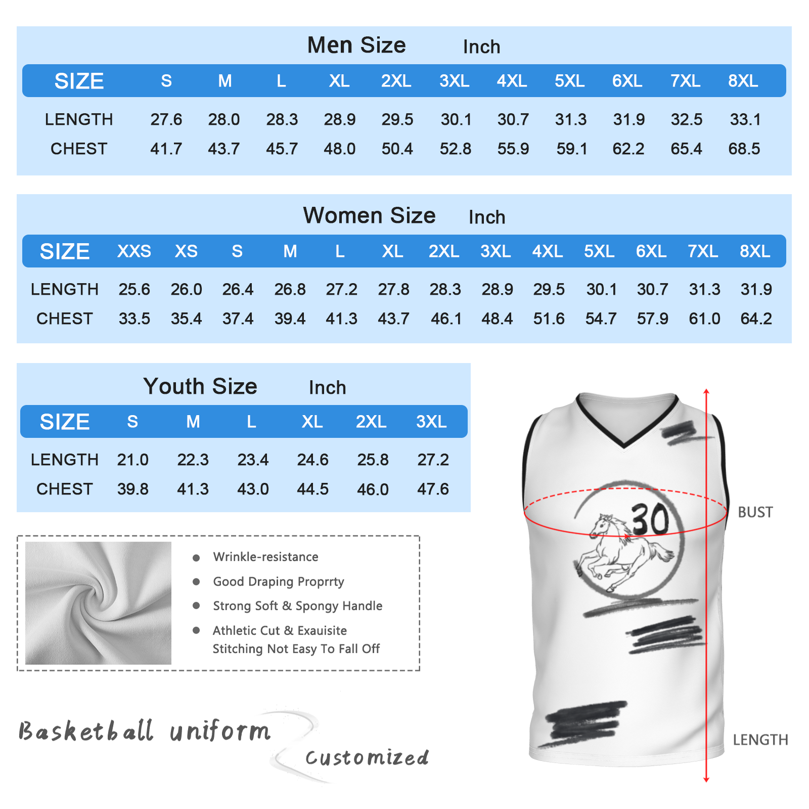 Custom White Chinese Painting Animal V-Neck Basketball Jersey