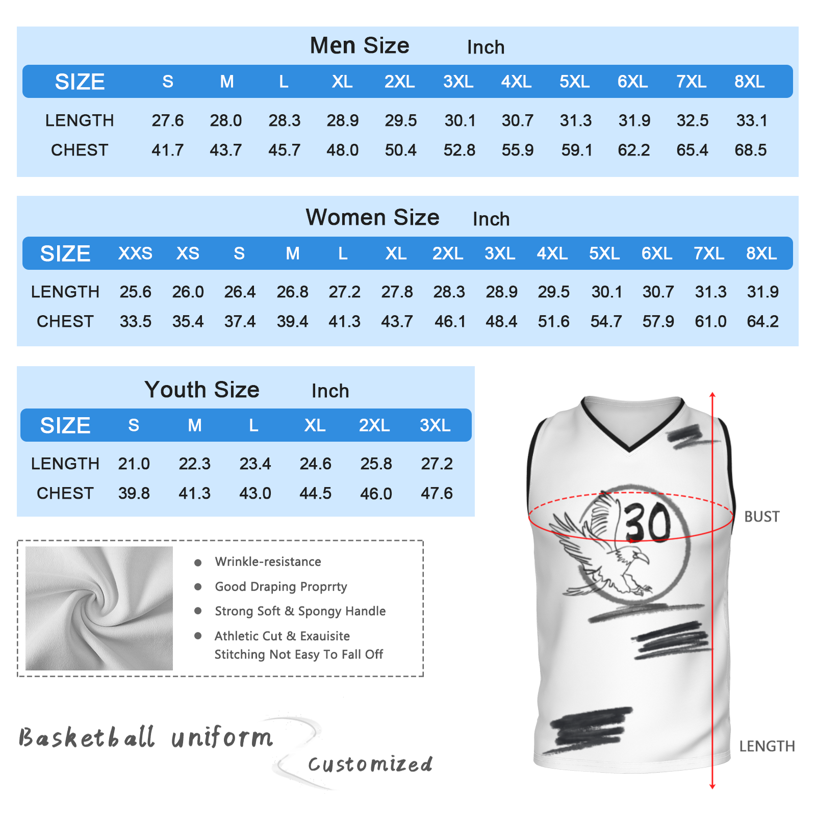 Custom White Chinese Painting Animal V-Neck Basketball Jersey