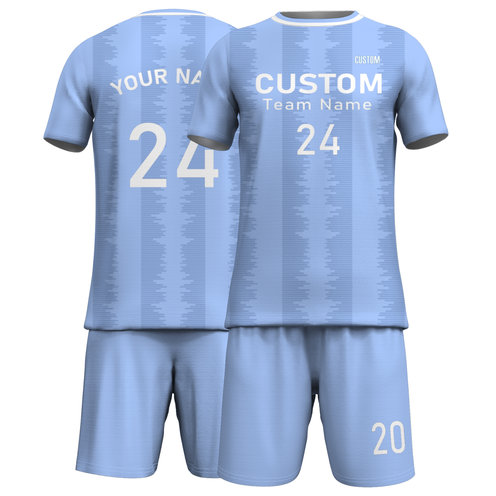 Custom Light Gray White Sublimation Soccer Uniform Jersey