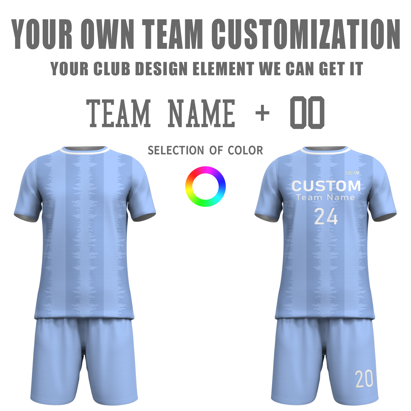 Custom Light Gray White Sublimation Soccer Uniform Jersey