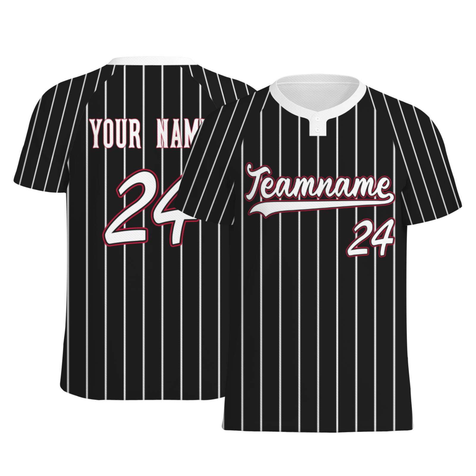 Custom Forest Green Beige Pinstripe Beige-Green Softball Jersey