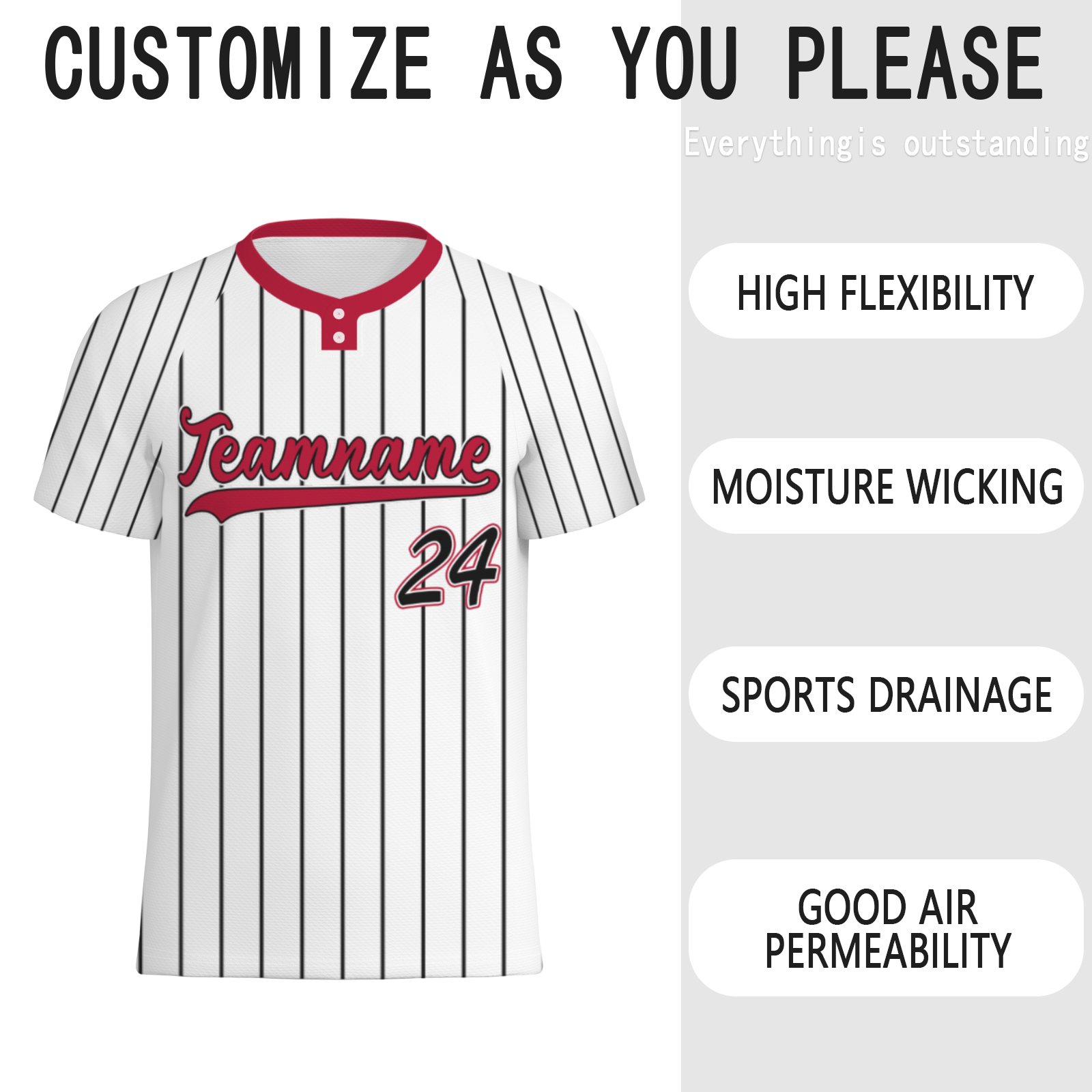 Custom Forest Green Beige Pinstripe Beige-Green Softball Jersey