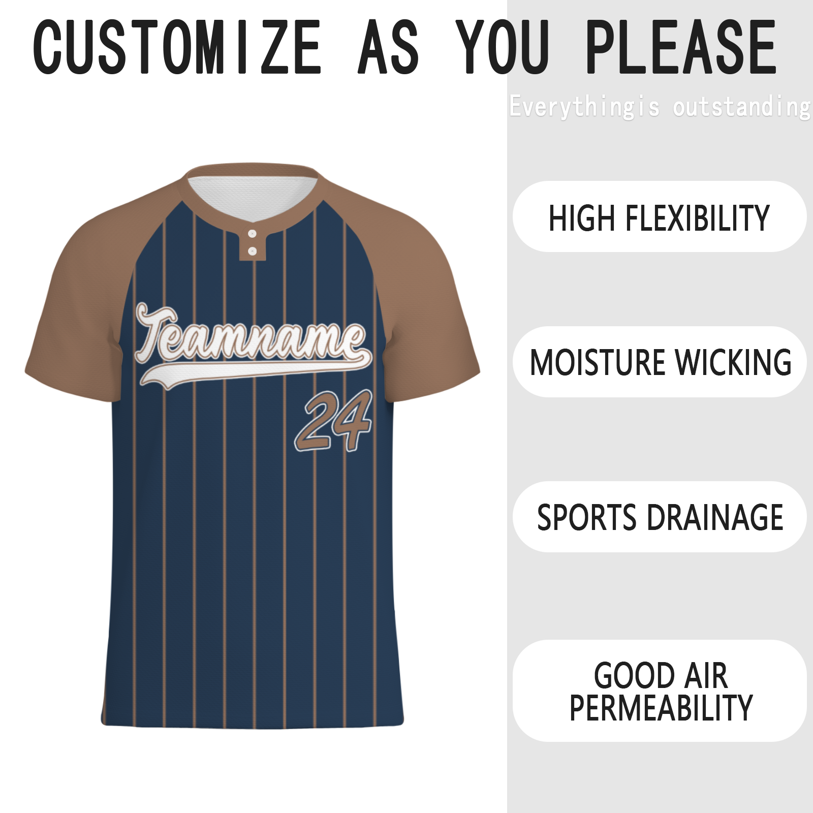 Custom Black Gray Pinstripe Gray-Black Authentic Baseball Jersey