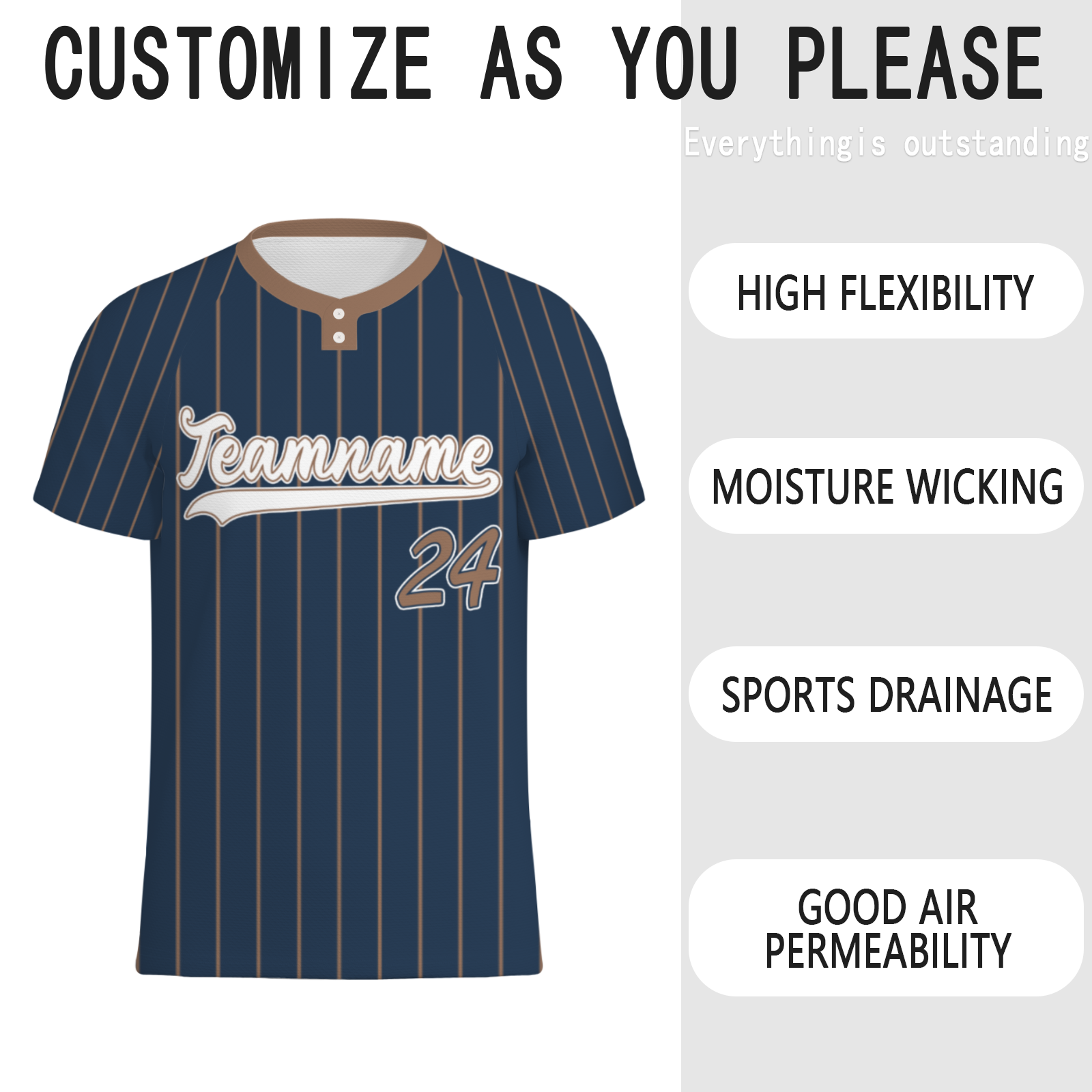 Custom Black Gray Pinstripe Gray-Black Authentic Baseball Jersey