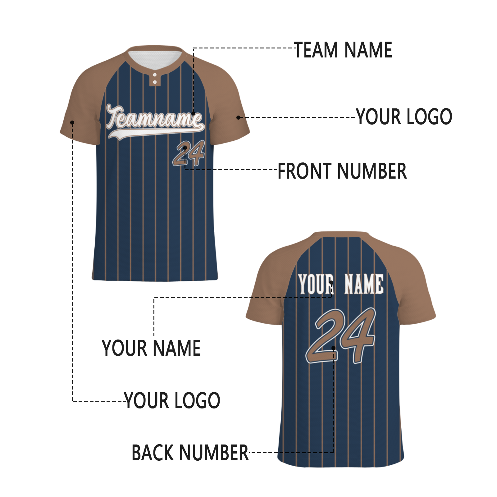 Custom Black Gray Pinstripe Gray-Black Authentic Baseball Jersey