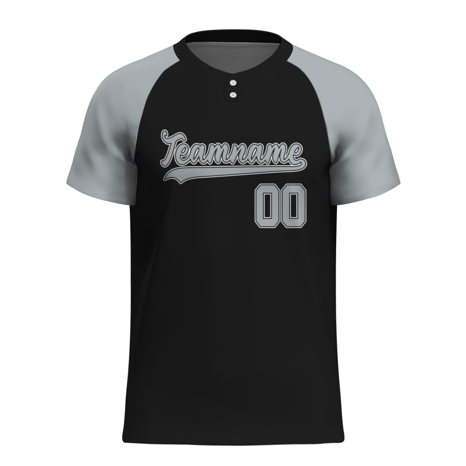 Custom Black Light Gray-Black Authentic Softball Jersey