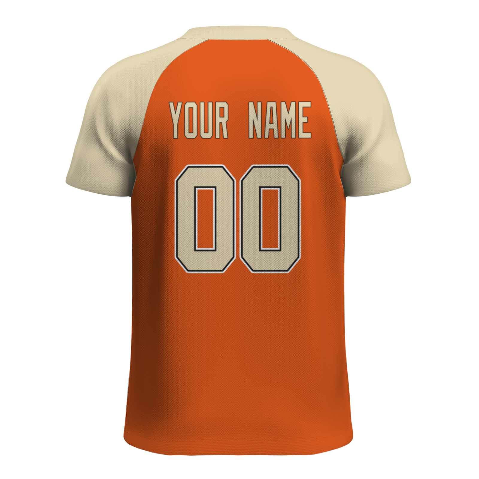 Custom Orange Cream-Coloured Black Authentic Softball Jersey