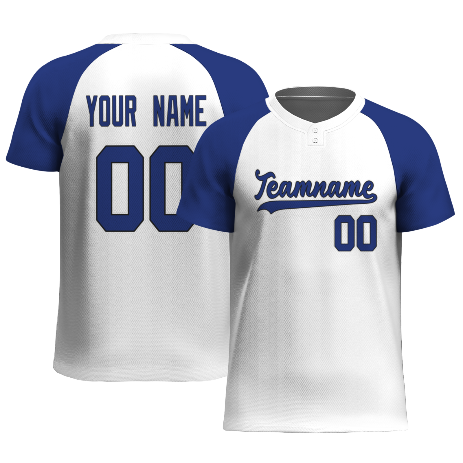 Custom White Dark Blue-Black Authentic Softball Jersey