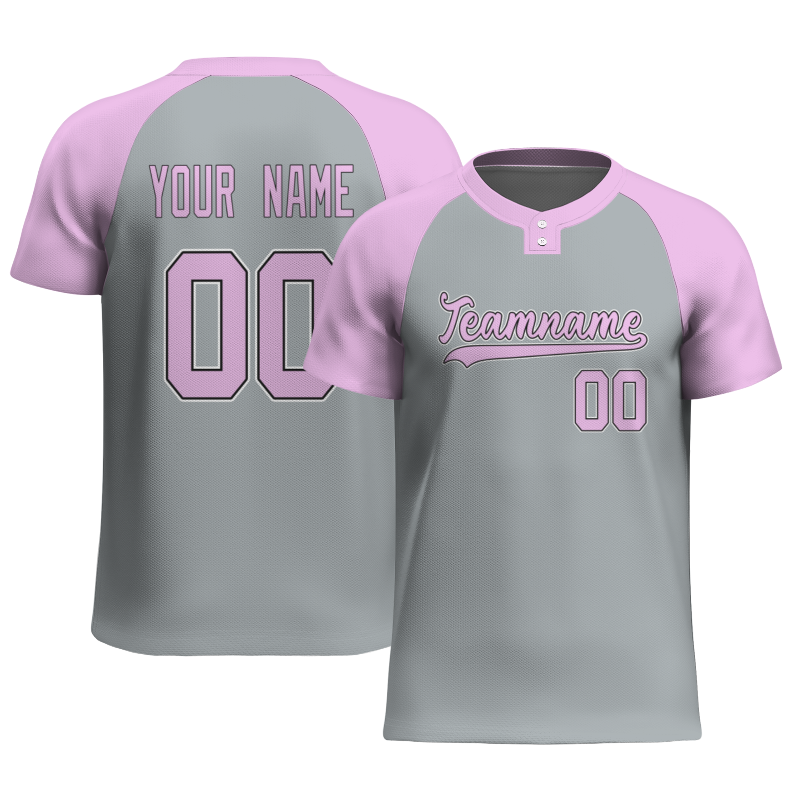 Custom Black Light Gray-Black Authentic Softball Jersey