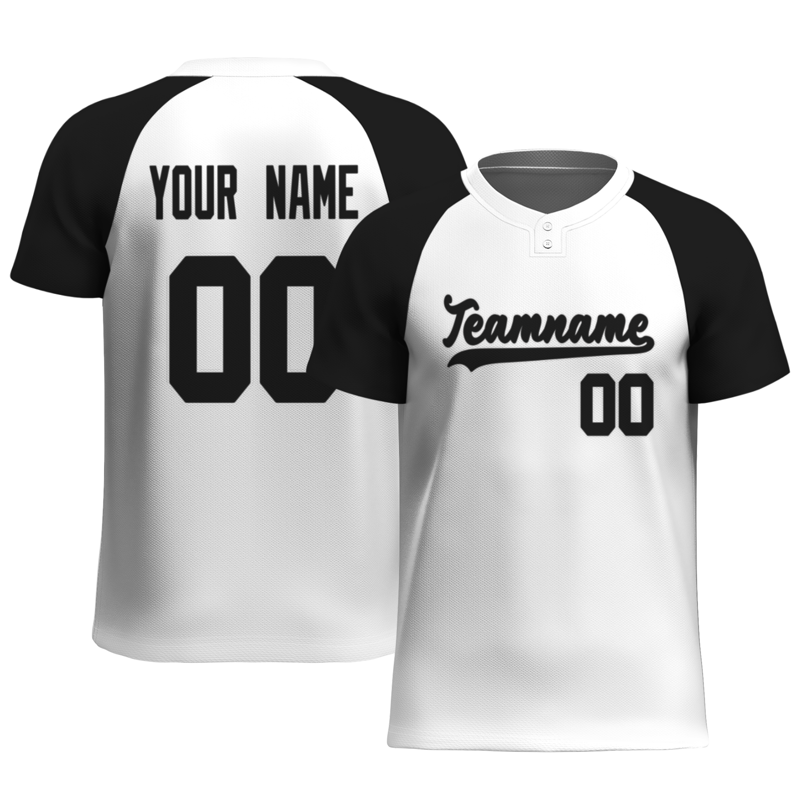 Custom White Black Authentic Softball Jersey