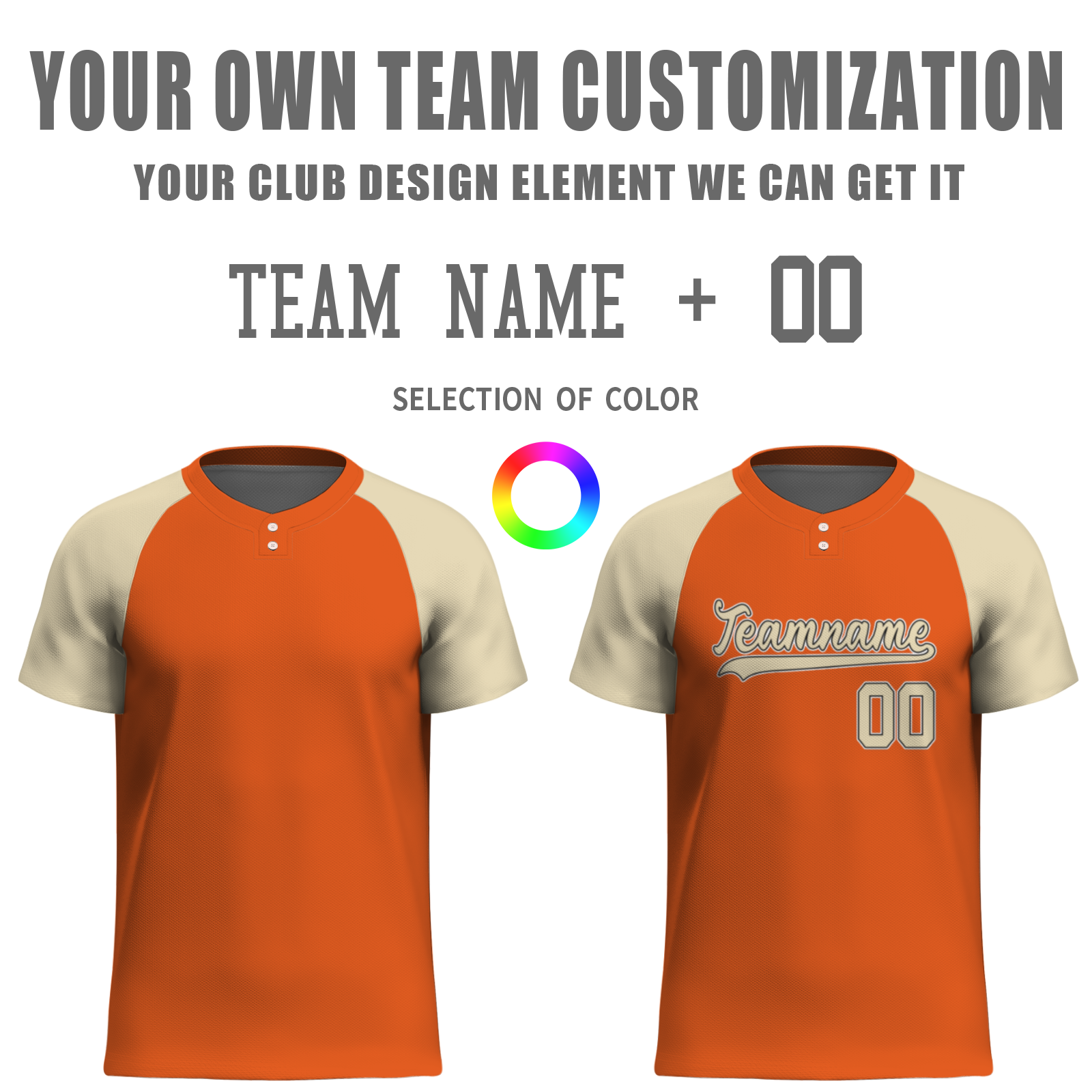 Custom Orange Cream-Coloured Black Authentic Softball Jersey