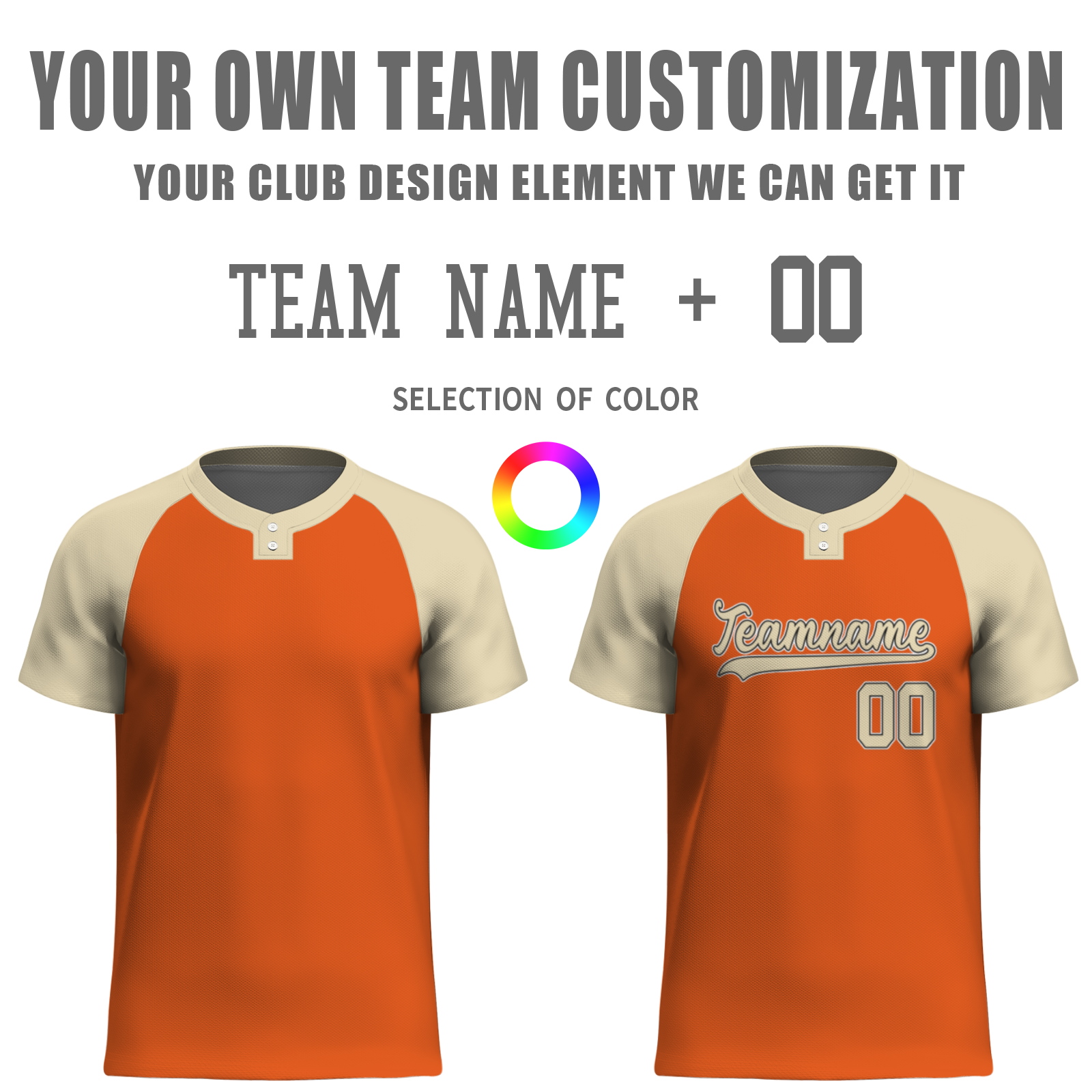 Custom Orange Cream-Coloured Black Authentic Softball Jersey