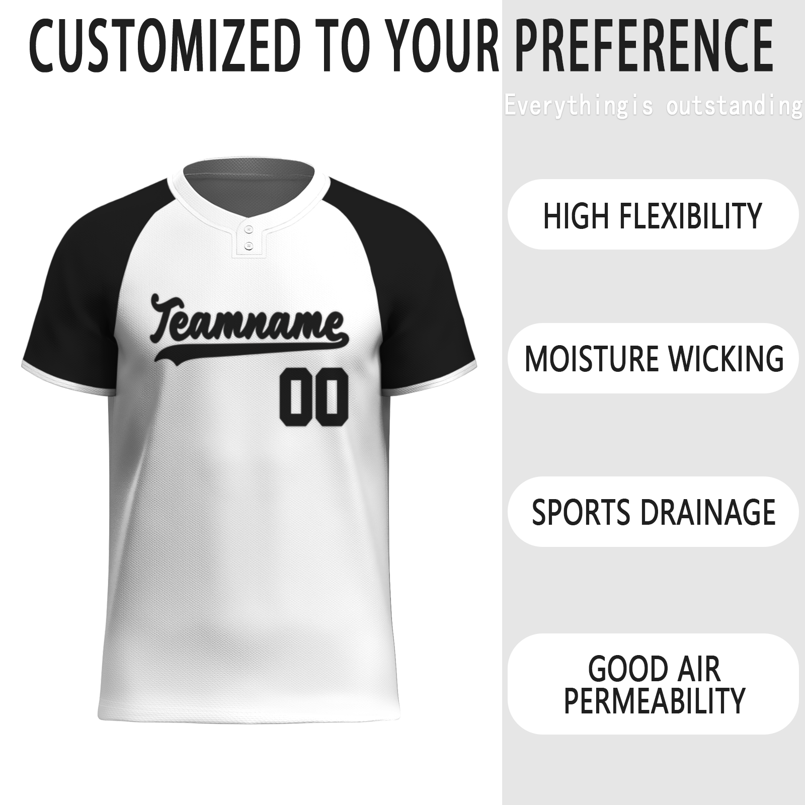 Custom White Black Authentic Softball Jersey