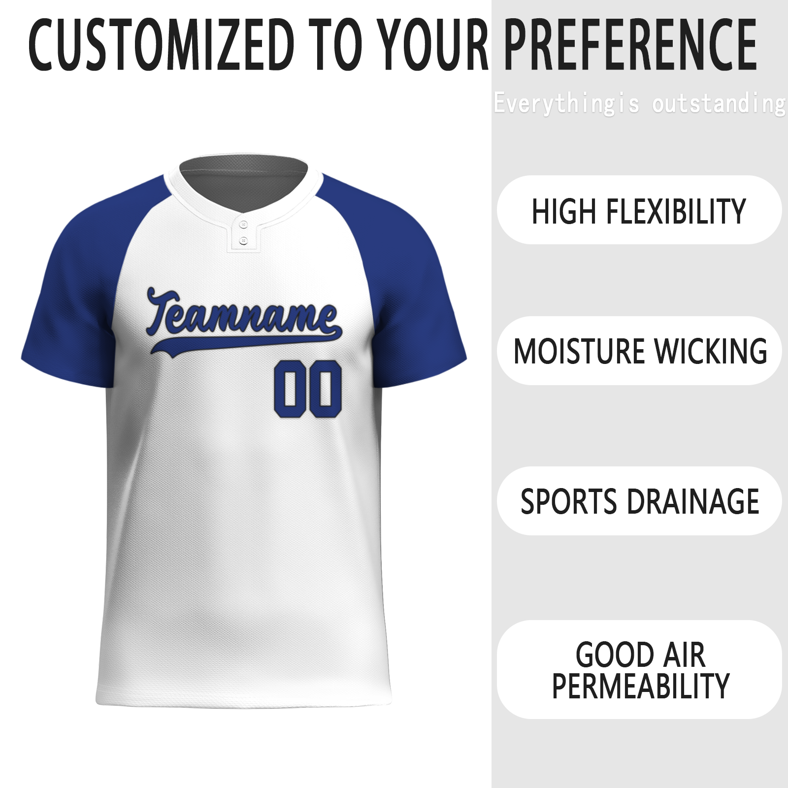 Custom White Dark Blue-Black Authentic Softball Jersey