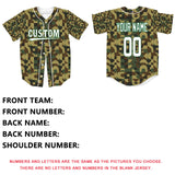 Custom Camouflage Color White-Green Authentic Baseball Jersey