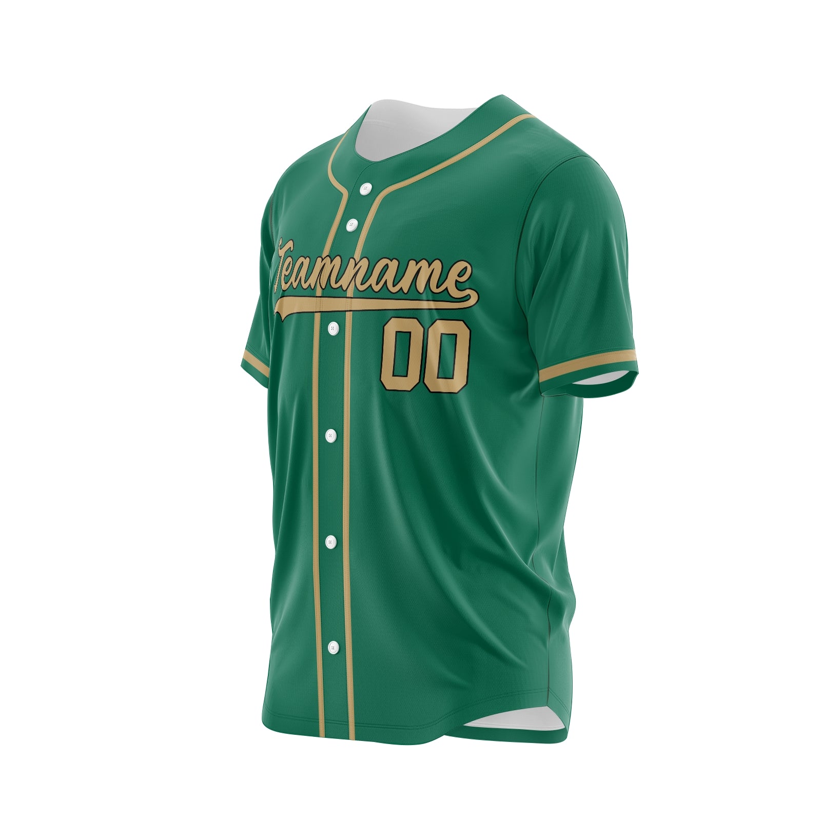 Custom Green Yellow-White Authentic Baseball Jersey