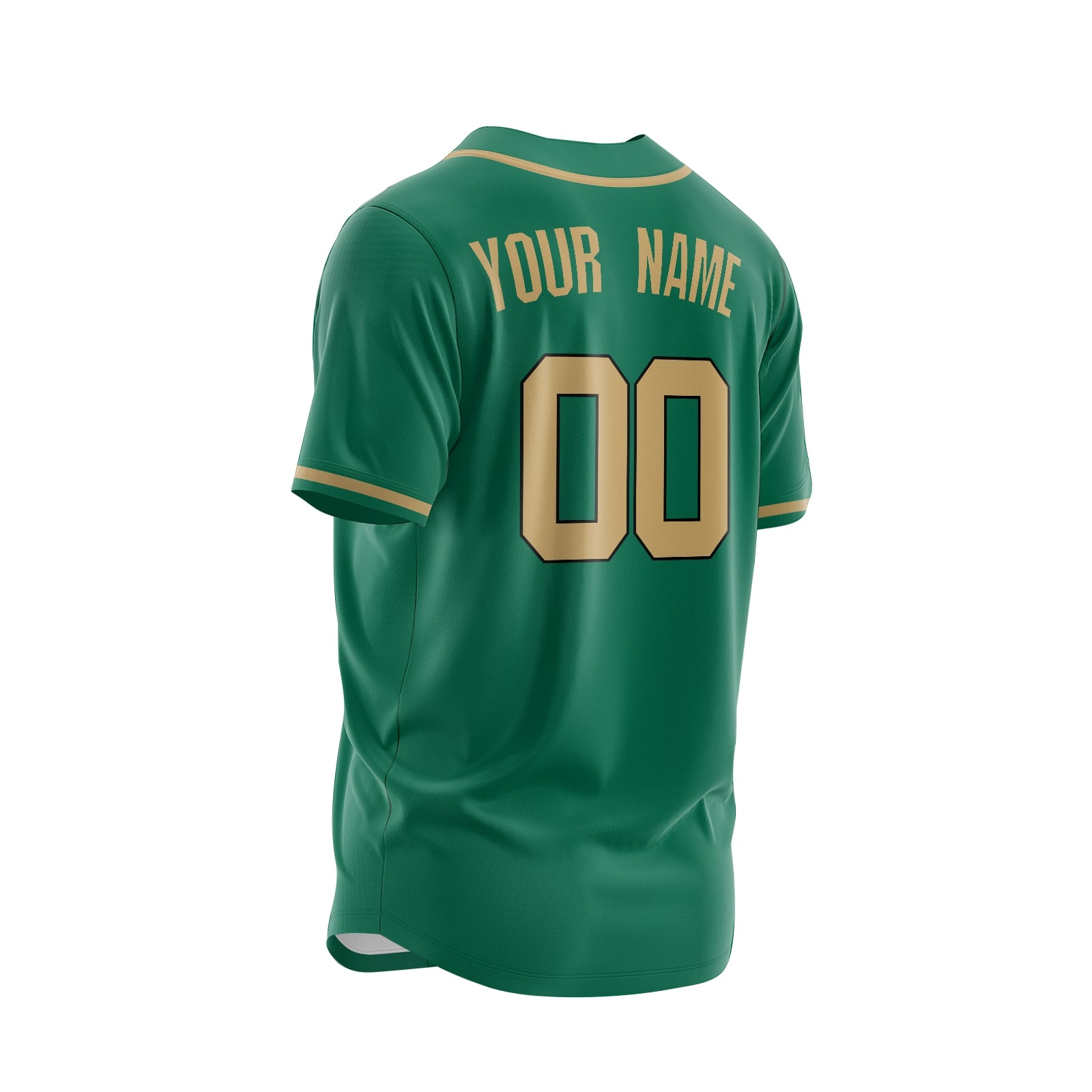 Custom Green Yellow-White Authentic Baseball Jersey