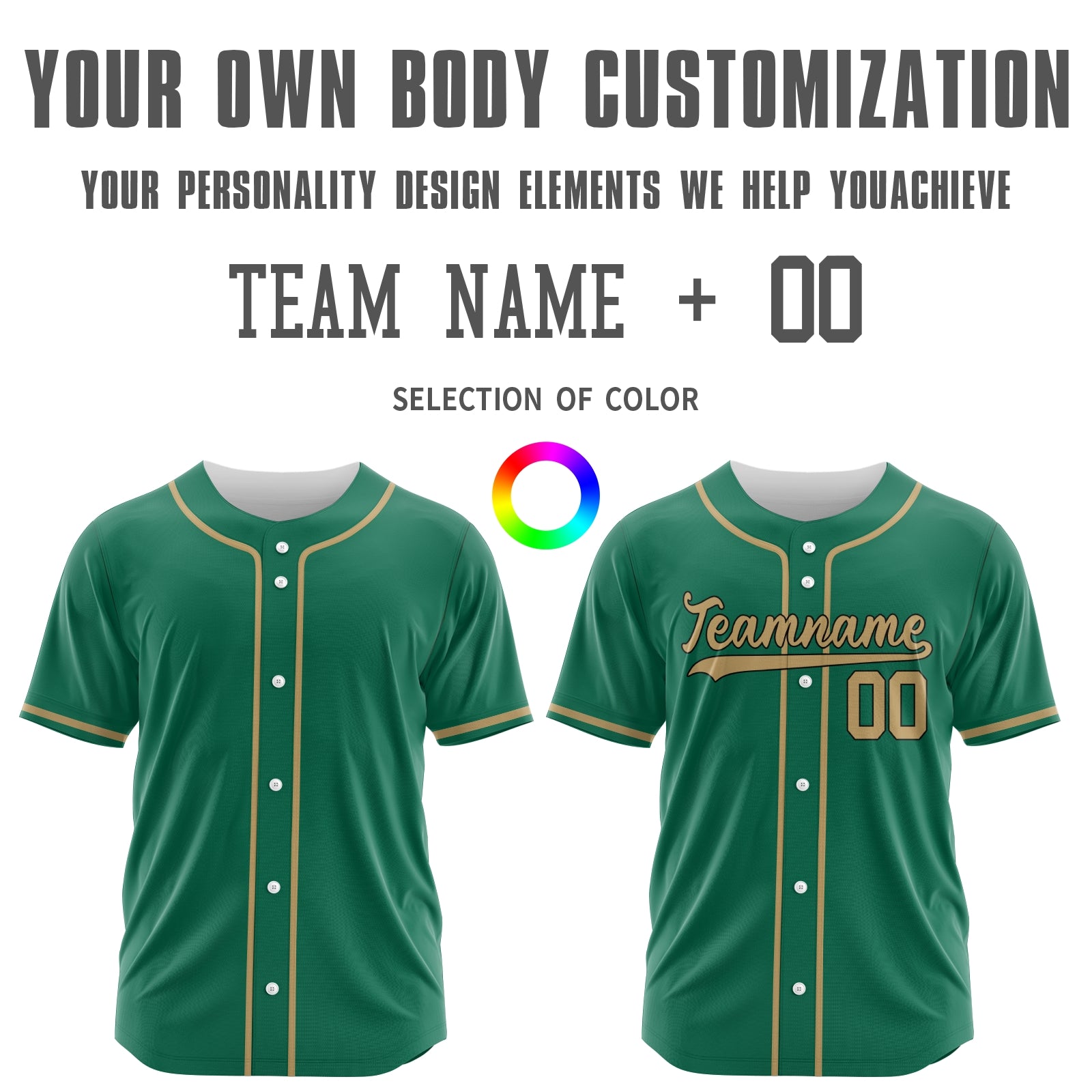 Custom Green Yellow-White Authentic Baseball Jersey