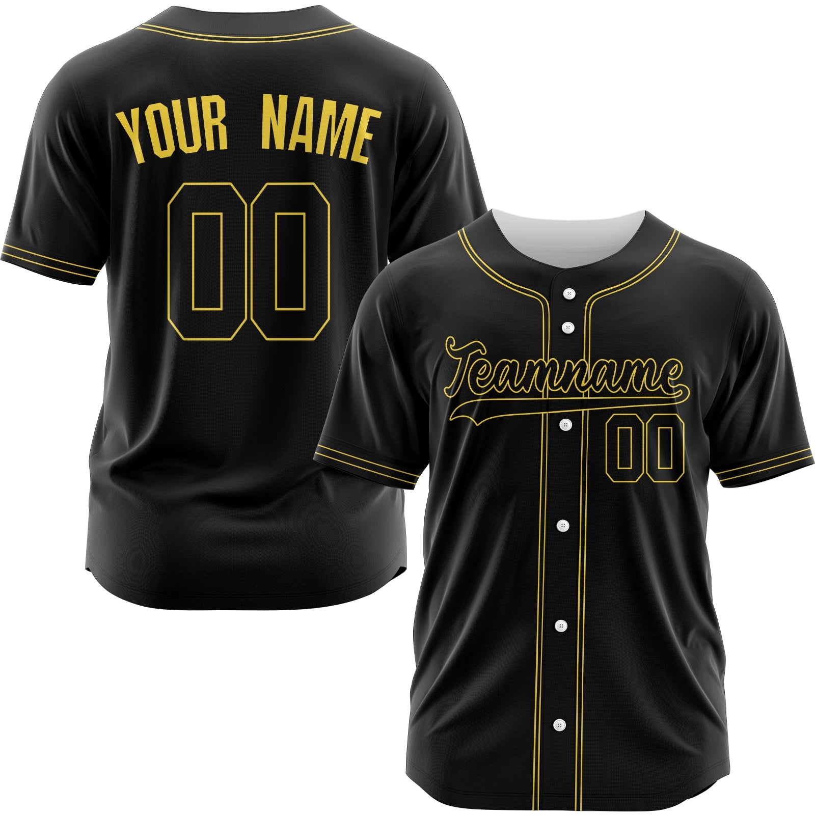 Custom Black Orange-White Authentic Baseball Jersey