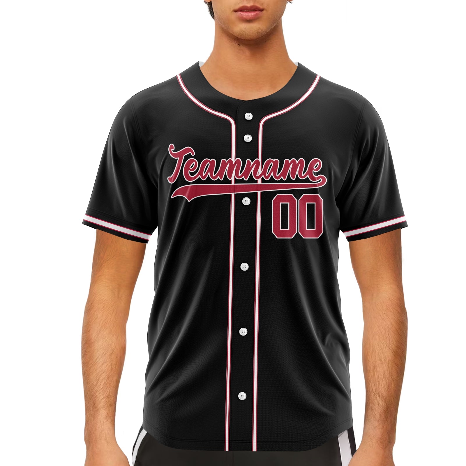 Custom Black Orange-White Authentic Baseball Jersey