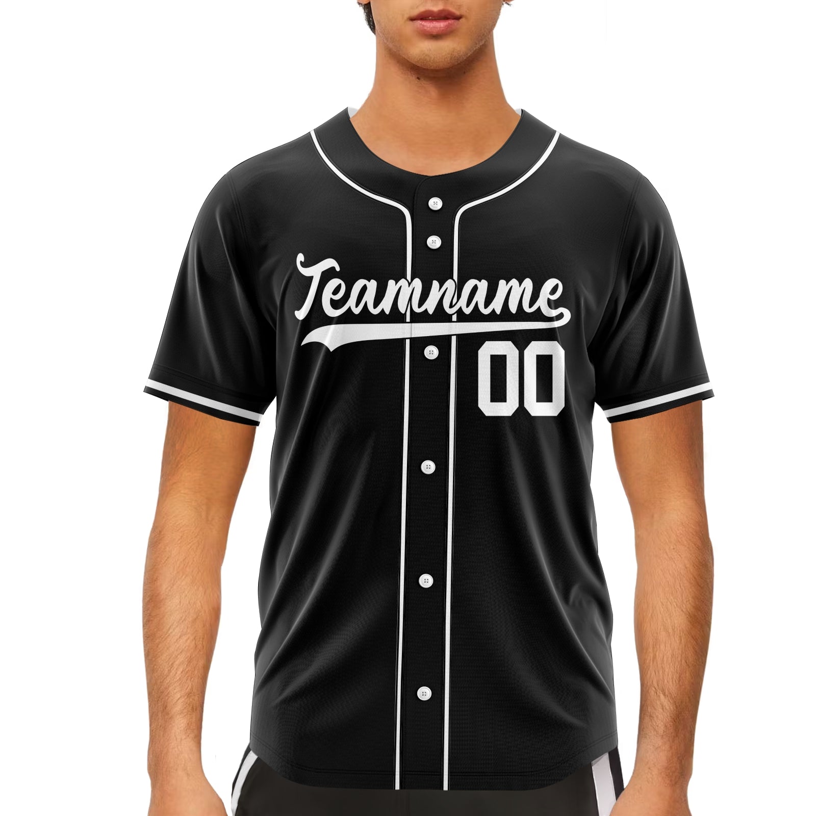 Custom Black Orange-White Authentic Baseball Jersey