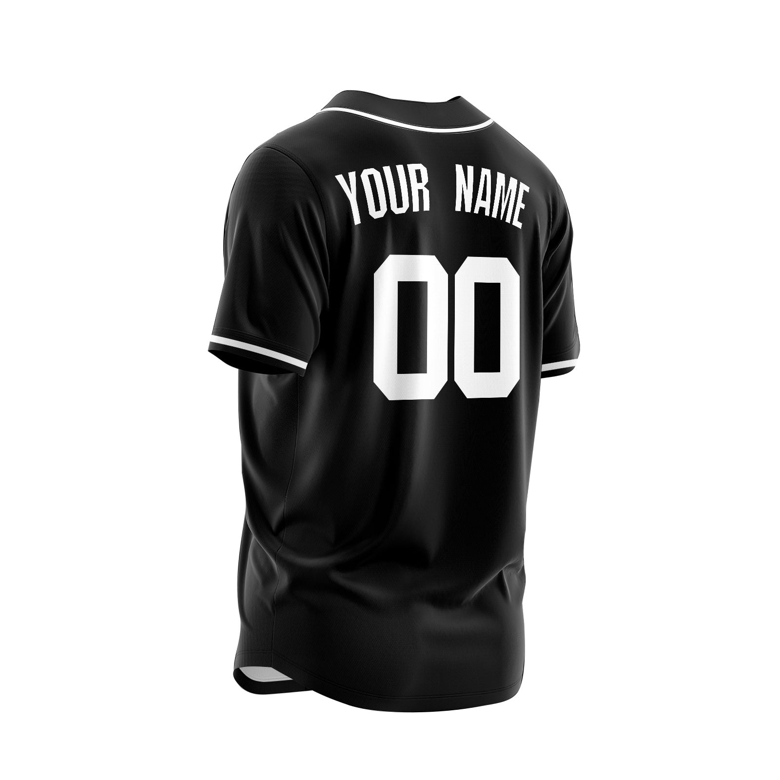 Custom Black Orange-White Authentic Baseball Jersey