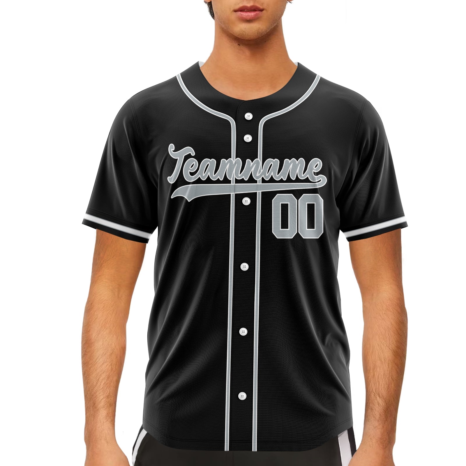 Custom Black Orange-White Authentic Baseball Jersey