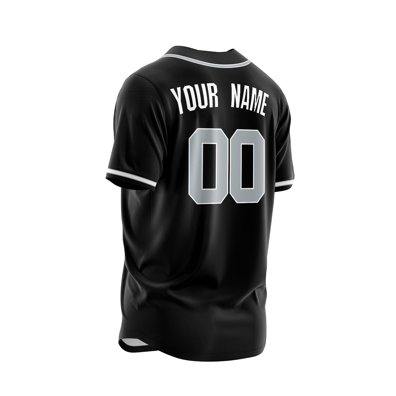 Custom Black Orange-White Authentic Baseball Jersey