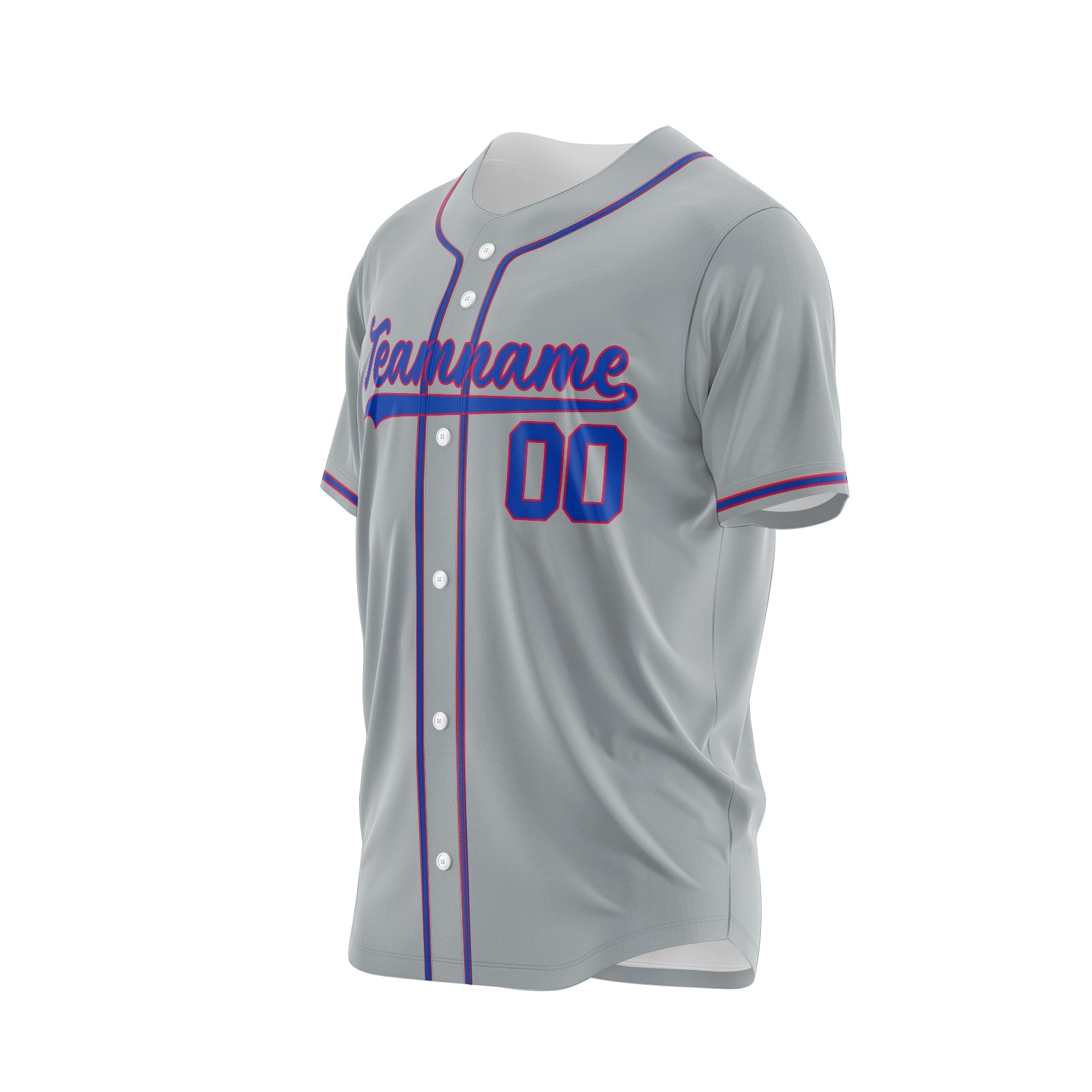 Custom Gray White-Black Authentic Baseball Jersey