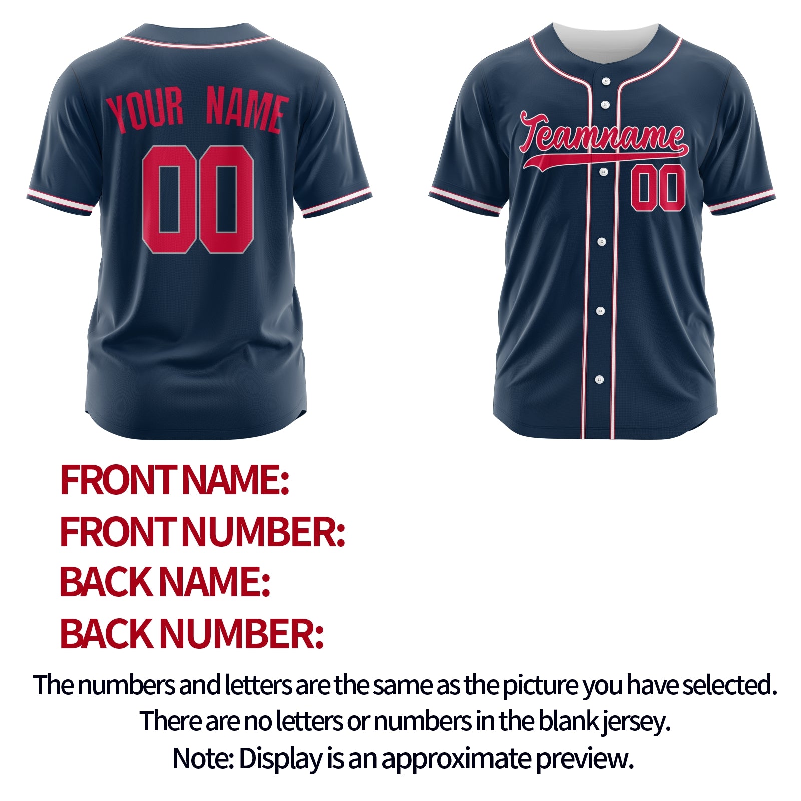 Custom Black Red-White Authentic Baseball Jersey