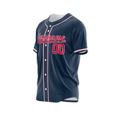 Custom Black Red-White Authentic Baseball Jersey